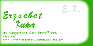 erzsebet kupa business card